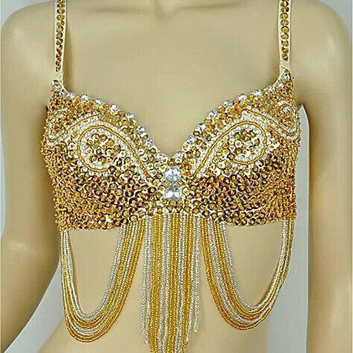 Carnival Belly Dance Tribal Sequined Bra Samba Bra Adults' Women's Party / Evening Sequins Christmas Halloween Carnival Festival / Holiday Cotton Golden / Purple / Red Women's Female Easy Carnival
Carnival Belly Dance Tribal Sequined Bra Samba Bra Adults' Women's Party / Evening Sequins Christmas Halloween Carnival Festival / Holiday Cotton Golden / Purple / Red Women's Female Easy Carnival