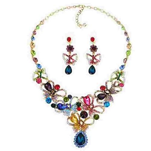Women's Crystal Stud Earrings Necklace Rainbow Ladies Classic Fashion Oversized Crystal Imitation Diamond Earrings Jewelry Gold / Silver For Wedding Ceremony
Women's Crystal Stud Earrings Necklace Rainbow Ladies Classic Fashion Oversized Crystal Imitation Diamond Earrings Jewelry Gold / Silver For Wedding Ceremony
