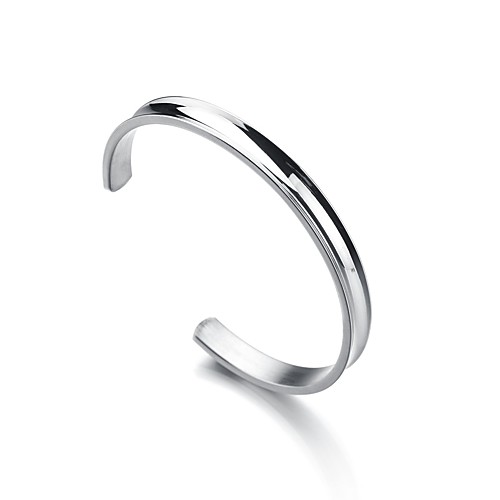 Men's Women's Cuff Bracelet Formal Simple Classic Small Stainless Steel Bracelet Jewelry Silver For Wedding Daily Formal Masquerade Engagement Party Prom
Men's Women's Cuff Bracelet Formal Simple Classic Small Stainless Steel Bracelet Jewelry Silver For Wedding Daily Formal Masquerade Engagement Party Prom