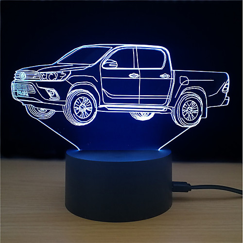 1 set 3D Nightlight Color-changing / Change Color-Changing / Creative / Decoration 5 V
1 set 3D Nightlight Color-changing / Change Color-Changing / Creative / Decoration 5 V