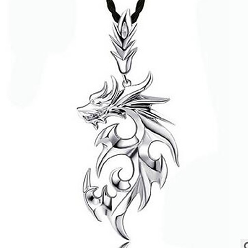 Men's Pendant Necklace Dragon Korean Hip-Hop Satanic Leather Alloy Silver White Necklace Jewelry One-piece Suit For Daily
Men's Pendant Necklace Dragon Korean Hip-Hop Satanic Leather Alloy Silver White Necklace Jewelry One-piece Suit For Daily