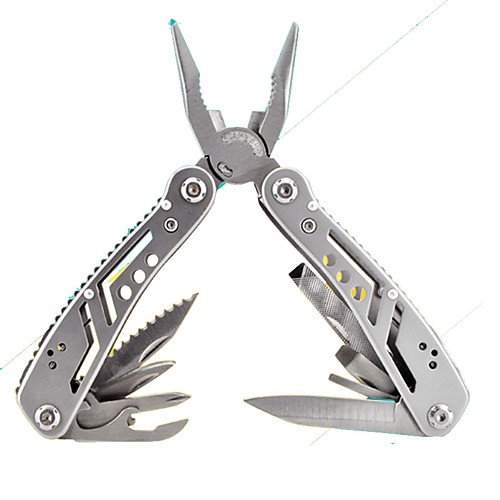Multitools Outdoor Multi-functional Large Size Carbon Steel Metal Camping / Hiking Outdoor Exercise Camping / Hiking / Caving Silver 1 pcs
Multitools Outdoor Multi-functional Large Size Carbon Steel Metal Camping / Hiking Outdoor Exercise Camping / Hiking / Caving Silver 1 pcs