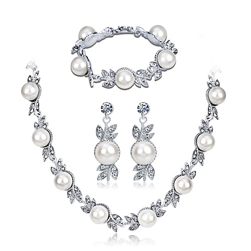 Women's Bridal Jewelry Sets Sweet Fashion Earrings Jewelry Silver For Wedding Party
Women's Bridal Jewelry Sets Sweet Fashion Earrings Jewelry Silver For Wedding Party