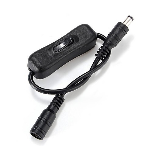 5.5X2.1mm DC Power Plug Connector with Switch Cable for 5050 3528 LED Strip Light 30cm
5.5X2.1mm DC Power Plug Connector with Switch Cable for 5050 3528 LED Strip Light 30cm