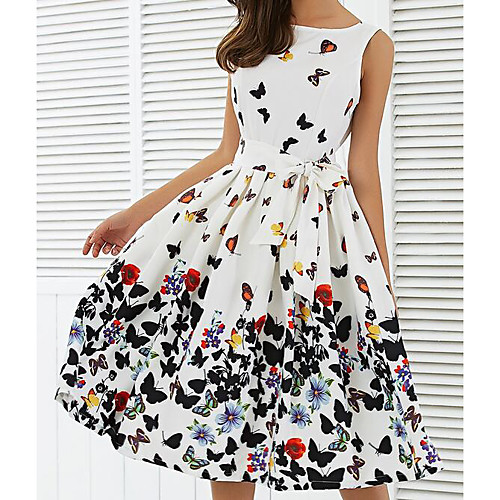 Women's A Line Dress Knee Length Dress White Sleeveless Animal Bow Spring Summer Round Neck Going out S M L XL XXL
Women's A Line Dress Knee Length Dress White Sleeveless Animal Bow Spring Summer Round Neck Going out S M L XL XXL