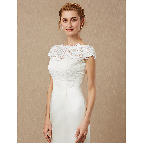 Short Sleeve Shrugs Lace Wedding / Party / Evening Women's Wrap With Lace / Button
Short Sleeve Shrugs Lace Wedding / Party / Evening Women's Wrap With Lace / Button
