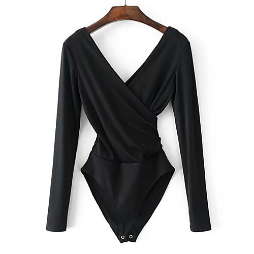 Women's Holiday Going out V Neck White Black Red Bodysuit Solid Color Criss Cross
Women's Holiday Going out V Neck White Black Red Bodysuit Solid Color Criss Cross