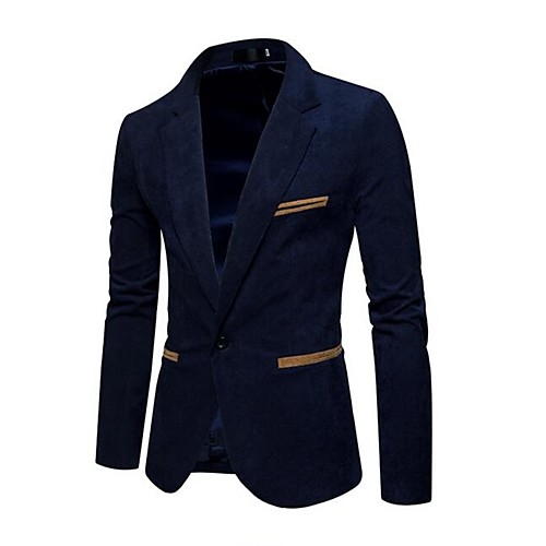 Men's Blazer Party Daily Solid Colored Polyester Men's Suit Wine / Khaki / Navy Blue - Shirt Collar / Fall / Spring / Long Sleeve / Plus Size
Men's Blazer Party Daily Solid Colored Polyester Men's Suit Wine / Khaki / Navy Blue - Shirt Collar / Fall / Spring / Long Sleeve / Plus Size