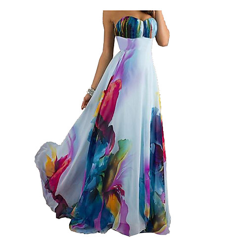 Women's Chiffon Dress White Sleeveless Floral Print Summer Strapless Sexy Beach S M L XL XXL / Maxi / High Waist
Women's Chiffon Dress White Sleeveless Floral Print Summer Strapless Sexy Beach S M L XL XXL / Maxi / High Waist