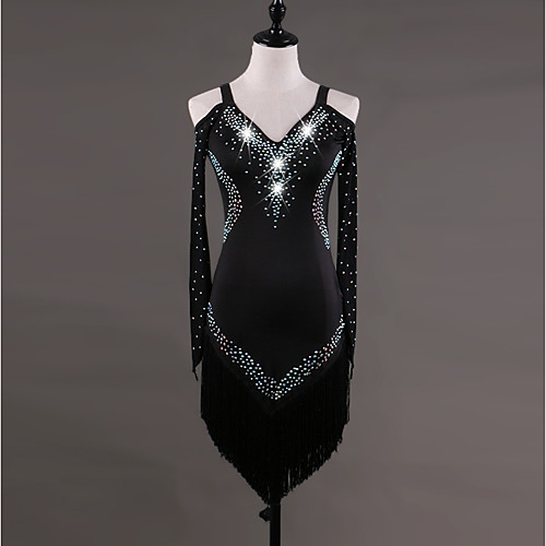 Latin Dance Dress Crystals / Rhinestones Women's Performance Long Sleeve Spandex
Latin Dance Dress Crystals / Rhinestones Women's Performance Long Sleeve Spandex