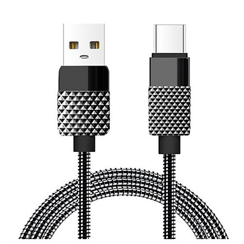 USB C Cable High Speed Quick Charge Data Transmission 1m-1.99m / 3ft-6ft Zinc Alloy For Macbook Xiaomi MI Samsung Phone Accessory
USB C Cable High Speed Quick Charge Data Transmission 1m-1.99m / 3ft-6ft Zinc Alloy For Macbook Xiaomi MI Samsung Phone Accessory