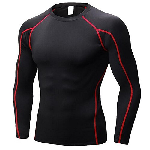 Men's Long Sleeve Compression Shirt Tee Tshirt Sweatshirt Base Layer Top Athletic Elastane Breathability Quick Dry Lightweight Fitness Gym Workout Exercise Sportswear Black / Red BlackSliver Black
Men's Long Sleeve Compression Shirt Tee Tshirt Sweatshirt Base Layer Top Athletic Elastane Breathability Quick Dry Lightweight Fitness Gym Workout Exercise Sportswear Black / Red BlackSliver Black
