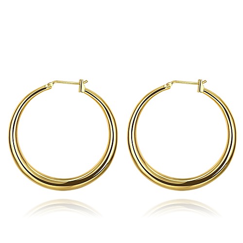 Women's Hoop Earrings Ladies Basic Rose Gold Plated Earrings Jewelry Rose Gold / Gold For Daily Office & Career
Women's Hoop Earrings Ladies Basic Rose Gold Plated Earrings Jewelry Rose Gold / Gold For Daily Office & Career