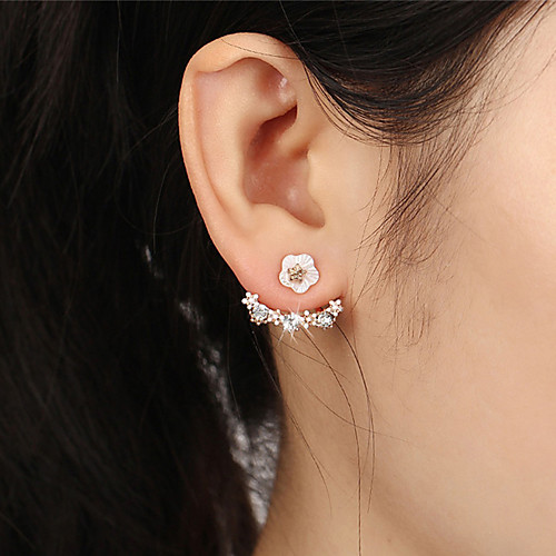 Women's Crystal Stud Earrings Jacket Earrings Flower Daisy Ladies Sweet Silver Plated Gold Plated Earrings Jewelry Gold / Silver / Rose Gold For Party / Evening Evening Party
Women's Crystal Stud Earrings Jacket Earrings Flower Daisy Ladies Sweet Silver Plated Gold Plated Earrings Jewelry Gold / Silver / Rose Gold For Party / Evening Evening Party