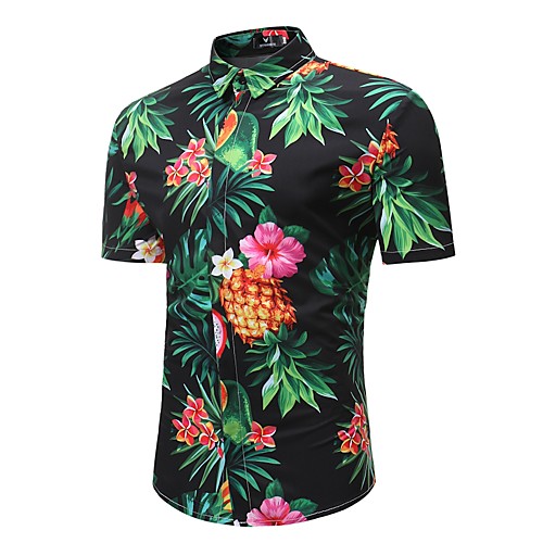 Men's Shirt Floral Tropical Fruit Plus Size Print Short Sleeve Beach Tops Boho Black
Men's Shirt Floral Tropical Fruit Plus Size Print Short Sleeve Beach Tops Boho Black