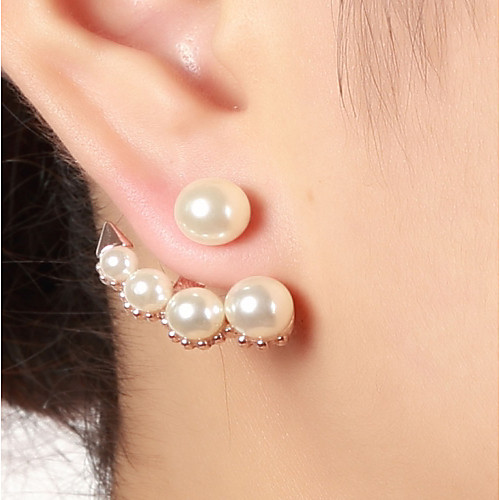 Women's Pearl Stud Earrings Jacket Earrings Ladies Elegant Fashion Vintage Imitation Pearl Earrings Jewelry Rose Gold / Silver / Gold For Wedding Daily Masquerade Engagement Party Prom Work
Women's Pearl Stud Earrings Jacket Earrings Ladies Elegant Fashion Vintage Imitation Pearl Earrings Jewelry Rose Gold / Silver / Gold For Wedding Daily Masquerade Engagement Party Prom Work