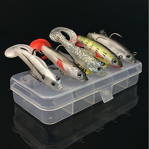 5 pcs Lure kit Fishing Lures Soft Bait Shad Floating Bass Trout Pike Bait Casting Lure Fishing General Fishing
5 pcs Lure kit Fishing Lures Soft Bait Shad Floating Bass Trout Pike Bait Casting Lure Fishing General Fishing