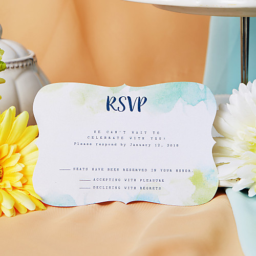 Flat Card Wedding Invitations 50-Pack / 20-Pack - Invitations Sets Artistic Style Pearl Paper
Flat Card Wedding Invitations 50-Pack / 20-Pack - Invitations Sets Artistic Style Pearl Paper