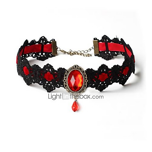Women's Sapphire Onyx Choker Necklace Geometrical Drop Ladies Gothic Vintage Classic Crystal Lace Red Blue Black Necklace Jewelry For Party / Evening Prom Promise Cosplay Costumes
Women's Sapphire Onyx Choker Necklace Geometrical Drop Ladies Gothic Vintage Classic Crystal Lace Red Blue Black Necklace Jewelry For Party / Evening Prom Promise Cosplay Costumes