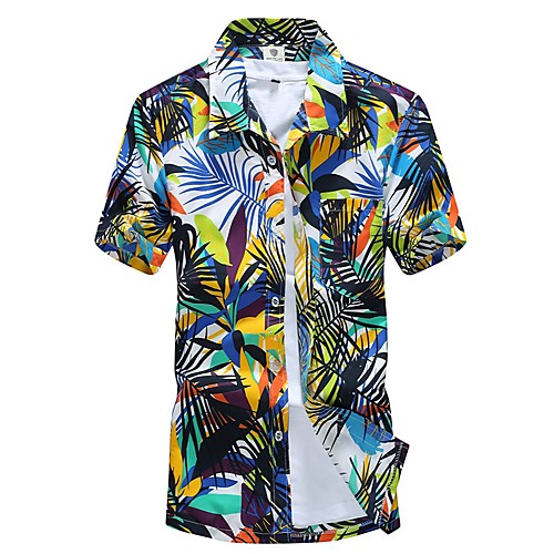 Men's Shirt Plants Plus Size Collar Classic Collar Holiday Going out Short Sleeve Slim Tops Beach Boho Green Blue / Summer
Men's Shirt Plants Plus Size Collar Classic Collar Holiday Going out Short Sleeve Slim Tops Beach Boho Green Blue / Summer