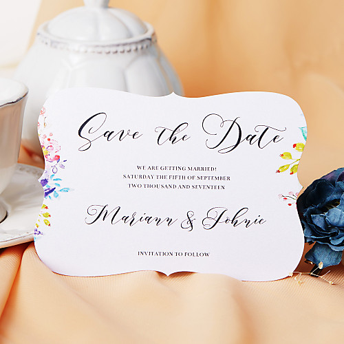 Flat Card Wedding Invitations 50-Pack / 20-Pack - Invitations Sets Artistic Style Pearl Paper
Flat Card Wedding Invitations 50-Pack / 20-Pack - Invitations Sets Artistic Style Pearl Paper