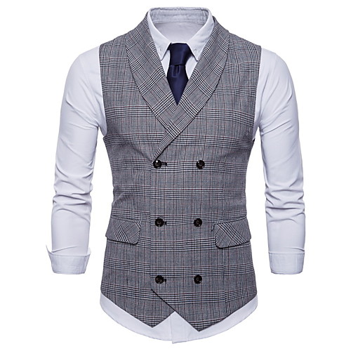 Men's Vest Daily Houndstooth Acrylic / Cotton Men's Suit Light Brown / Light gray / Dark Gray - V Neck / Sleeveless / Plus Size
Men's Vest Daily Houndstooth Acrylic / Cotton Men's Suit Light Brown / Light gray / Dark Gray - V Neck / Sleeveless / Plus Size