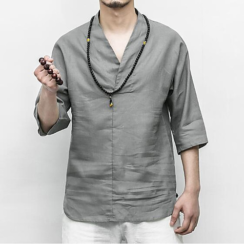 Men's T shirt Graphic Solid Colored Half Sleeve Daily Tops Chinoiserie White Blue Beige
Men's T shirt Graphic Solid Colored Half Sleeve Daily Tops Chinoiserie White Blue Beige