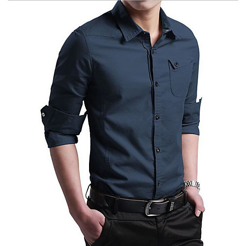 Men's Shirt Solid Colored Basic Long Sleeve Work Slim Tops Business Classic Collar Wine Army Green Khaki
Men's Shirt Solid Colored Basic Long Sleeve Work Slim Tops Business Classic Collar Wine Army Green Khaki