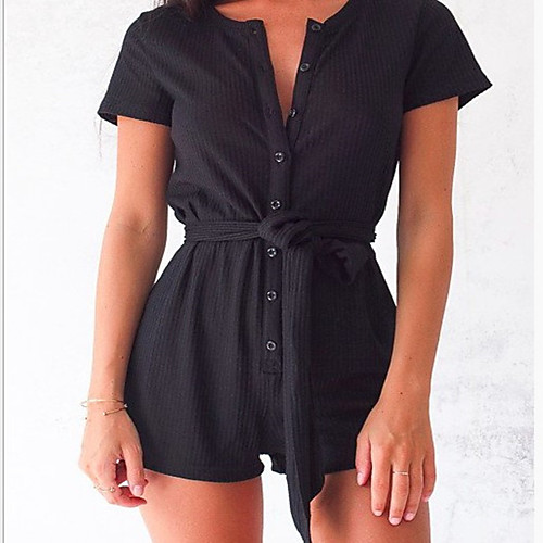 Women's Boho Party Daily Club V Neck Black Wine Beige Romper Color Block Solid Colored Split / Wide Leg
Women's Boho Party Daily Club V Neck Black Wine Beige Romper Color Block Solid Colored Split / Wide Leg