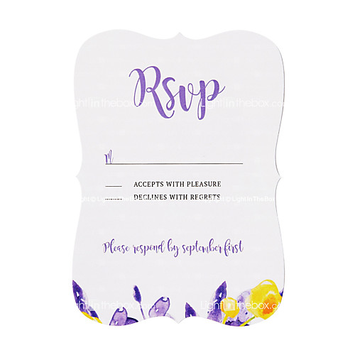 Flat Card Wedding Invitations 50-Pack / 20-Pack - Invitations Sets Artistic Style Pearl Paper
Flat Card Wedding Invitations 50-Pack / 20-Pack - Invitations Sets Artistic Style Pearl Paper
