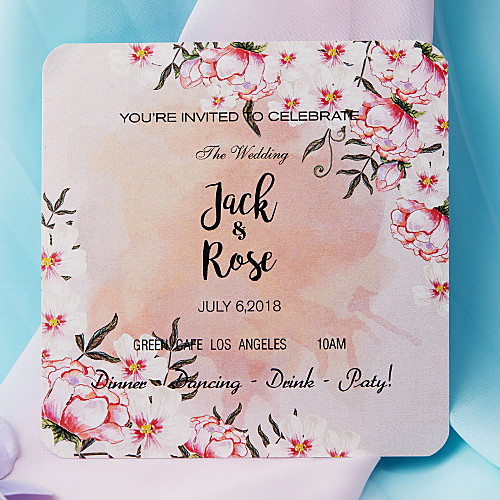 Flat Card Wedding Invitations 50-Pack / 20-Pack - Invitations Sets Artistic Style Pearl Paper
Flat Card Wedding Invitations 50-Pack / 20-Pack - Invitations Sets Artistic Style Pearl Paper