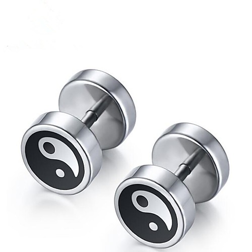 Men's Stud Earrings Geometrical flat back Ethnic Steel Stainless Earrings Jewelry Silver For Gift Daily
Men's Stud Earrings Geometrical flat back Ethnic Steel Stainless Earrings Jewelry Silver For Gift Daily
