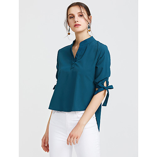Women's Shirt Solid Colored Bow Half Sleeve Daily Tops Cotton Active Streetwear Yellow Blushing Pink Green
Women's Shirt Solid Colored Bow Half Sleeve Daily Tops Cotton Active Streetwear Yellow Blushing Pink Green