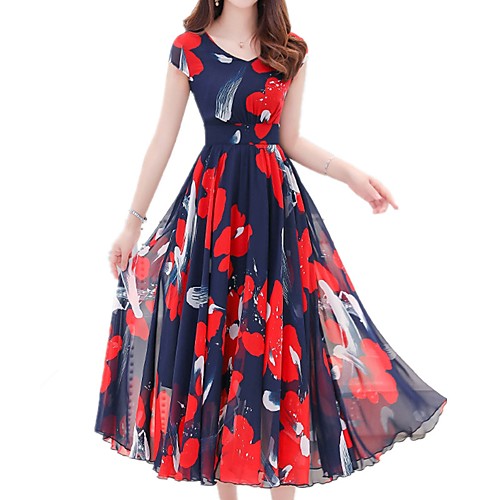 Women's Sheath Dress Midi Dress Red Short Sleeve Floral Print Summer V Neck Sophisticated Boho Holiday Belt Not Included Slim Floral S M L XL XXL 3XL / Plus Size / Plus Size
Women's Sheath Dress Midi Dress Red Short Sleeve Floral Print Summer V Neck Sophisticated Boho Holiday Belt Not Included Slim Floral S M L XL XXL 3XL / Plus Size / Plus Size