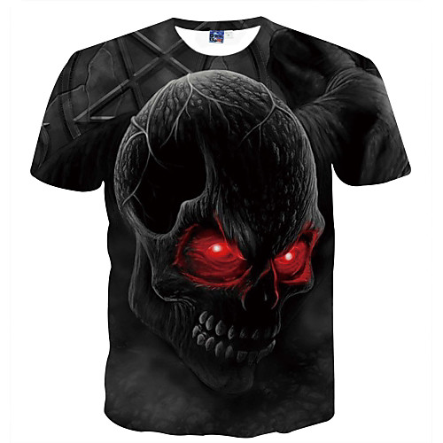 Men's Unisex Tee T shirt Shirt 3D Print Graphic Skull Print Short Sleeve Daily Tops Chic & Modern Horror Comfortable Big and Tall Round Neck Deep Blue Lake blue Yellow / Summer
Men's Unisex Tee T shirt Shirt 3D Print Graphic Skull Print Short Sleeve Daily Tops Chic & Modern Horror Comfortable Big and Tall Round Neck Deep Blue Lake blue Yellow / Summer