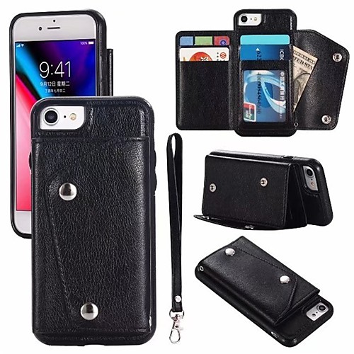 Case For Apple iPhone X / iPhone 8 Plus / iPhone 8 Wallet / Card Holder / Flip Full Body Cases Solid Colored Hard Genuine Leather
Case For Apple iPhone X / iPhone 8 Plus / iPhone 8 Wallet / Card Holder / Flip Full Body Cases Solid Colored Hard Genuine Leather
