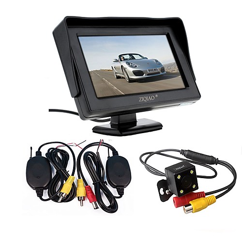 ZIQIAO 3 in 1 Wireless Transmitter Receiver Kit Car Waterproof Backup Rear View Cameras With 4.3 HD Color Monitor Auto Parking
ZIQIAO 3 in 1 Wireless Transmitter Receiver Kit Car Waterproof Backup Rear View Cameras With 4.3 HD Color Monitor Auto Parking