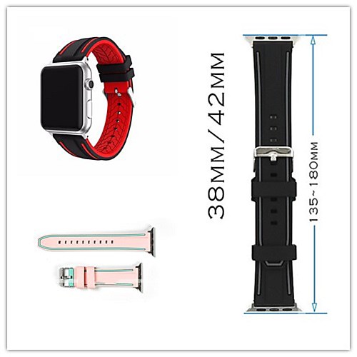Smart Watch Band for Apple iWatch 1 pcs Classic Buckle Silicone Replacement Wrist Strap for Apple Watch Series SE / 6/5/4/3/2/1 38mm 42mm
Smart Watch Band for Apple iWatch 1 pcs Classic Buckle Silicone Replacement Wrist Strap for Apple Watch Series SE / 6/5/4/3/2/1 38mm 42mm