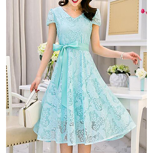 Women's Sheath Dress Midi Dress Blue Blushing Pink Short Sleeve Blue Dusty Rose Solid Colored Summer V Neck Going out S M L XL XXL 3XL / Plus Size / Plus Size
Women's Sheath Dress Midi Dress Blue Blushing Pink Short Sleeve Blue Dusty Rose Solid Colored Summer V Neck Going out S M L XL XXL 3XL / Plus Size / Plus Size