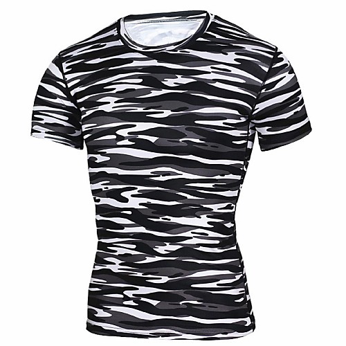 Men's Hiking Tee shirt Short Sleeve Crew Neck Tee Tshirt Top Outdoor Quick Dry Lightweight Breathable Stretchy Autumn / Fall Spring Summer Spandex Polyester Stripes Army Green Blue BlackWhite / Camo
Men's Hiking Tee shirt Short Sleeve Crew Neck Tee Tshirt Top Outdoor Quick Dry Lightweight Breathable Stretchy Autumn / Fall Spring Summer Spandex Polyester Stripes Army Green Blue BlackWhite / Camo
