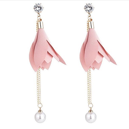 Women's Pearl Drop Earrings Chandelier Long Leaf Ladies Imitation Pearl Zircon Earrings Jewelry Red / Pink / Dark Navy For Daily Going out
Women's Pearl Drop Earrings Chandelier Long Leaf Ladies Imitation Pearl Zircon Earrings Jewelry Red / Pink / Dark Navy For Daily Going out