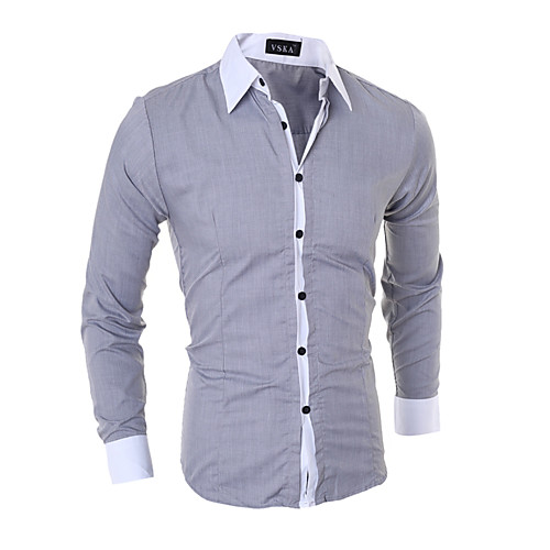 Men's Shirt Solid Colored Long Sleeve Daily Tops Business Basic White Black Blue
Men's Shirt Solid Colored Long Sleeve Daily Tops Business Basic White Black Blue