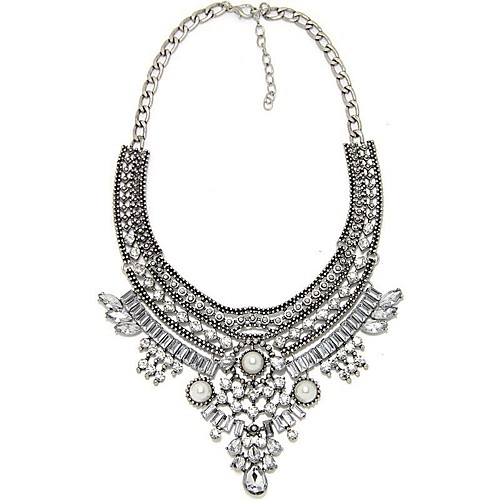 Collar Necklace Drop Ladies Vintage Fashion Oversized Imitation Pearl Alloy Silver 55 cm Necklace Jewelry For Party / Evening Daily Cosplay Costumes 
Collar Necklace Drop Ladies Vintage Fashion Oversized Imitation Pearl Alloy Silver 55 cm Necklace Jewelry For Party / Evening Daily Cosplay Costumes
