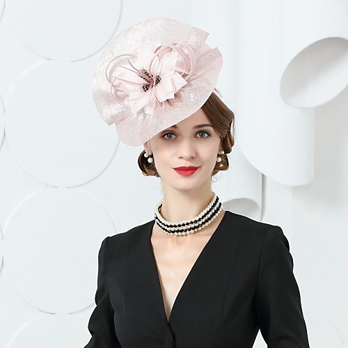 Flax Kentucky Derby Hat / Headwear with Feather / Floral 1pc Wedding / Party / Evening / Horse Race Headpiece
Flax Kentucky Derby Hat / Headwear with Feather / Floral 1pc Wedding / Party / Evening / Horse Race Headpiece