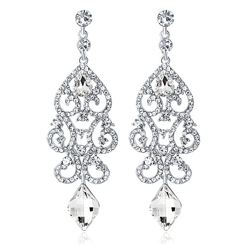 Crystal Drop Earrings Chandelier Drop Ladies Fashion Elegant Bridal everyday Earrings Jewelry Silver For Wedding Party / Evening
Crystal Drop Earrings Chandelier Drop Ladies Fashion Elegant Bridal everyday Earrings Jewelry Silver For Wedding Party / Evening