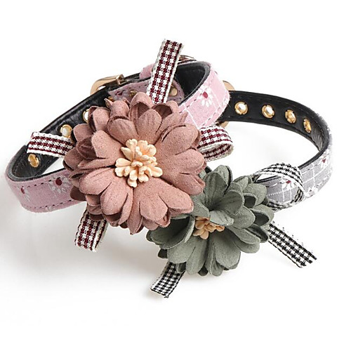 Dog Cat Collar Foldable Decoration Flower / Floral PU Leather / Polyurethane Leather Dalmatian Shih Tzu Pink Gray
Dog Cat Collar Foldable Decoration Flower / Floral PU Leather / Polyurethane Leather Dalmatian Shih Tzu Pink Gray
