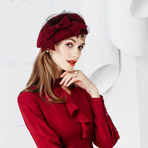 Wool Kentucky Derby Hat / Headwear with Bowknot 1pc Wedding / Party / Evening Headpiece
Wool Kentucky Derby Hat / Headwear with Bowknot 1pc Wedding / Party / Evening Headpiece