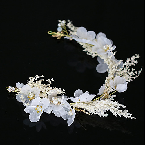 Imitation Pearl / Copper wire / Fabrics Headbands with Faux Pearl / Flower / Flora 1 Piece Wedding Headpiece
Imitation Pearl / Copper wire / Fabrics Headbands with Faux Pearl / Flower / Flora 1 Piece Wedding Headpiece