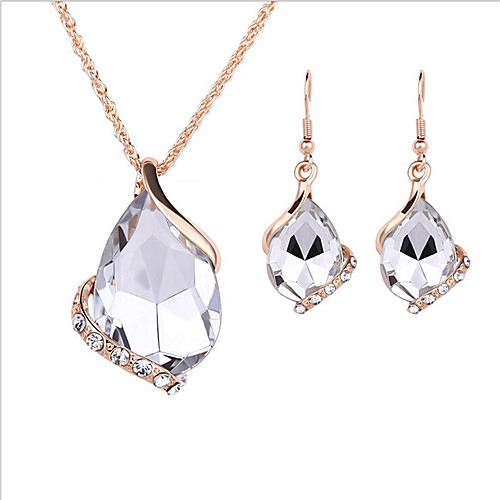Women's Jewelry Set Choker Necklace Pendant Necklace Simple European Fashion Gold Plated Earrings Jewelry White For Wedding Office & Career / Bridal Jewelry Sets / Y Necklace
Women's Jewelry Set Choker Necklace Pendant Necklace Simple European Fashion Gold Plated Earrings Jewelry White For Wedding Office & Career / Bridal Jewelry Sets / Y Necklace