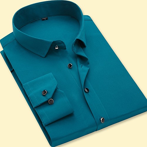 Men's Shirt Solid Colored Long Sleeve Party Tops Business Basic Blue Army Green Fuchsia / Work
Men's Shirt Solid Colored Long Sleeve Party Tops Business Basic Blue Army Green Fuchsia / Work